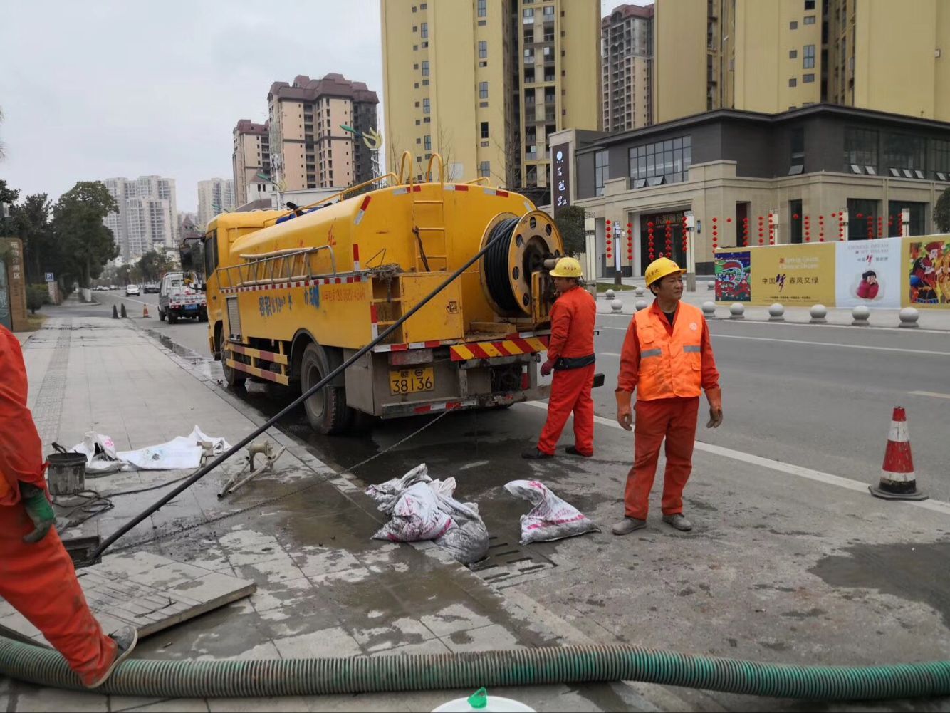 潼关排污管道清淤-管道清洗